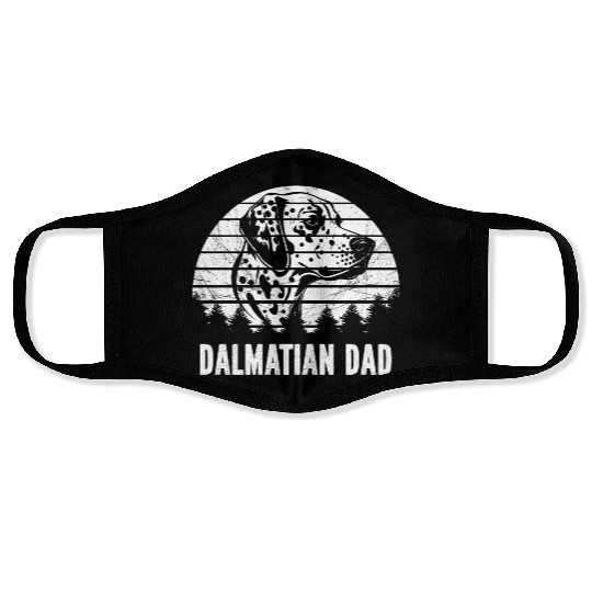 Dalmatian DAD Face Masks