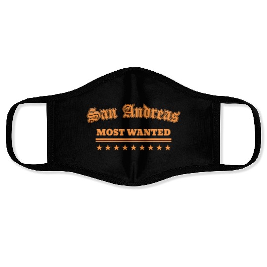Gta San Andreas Most Wanted Retro Face Masks