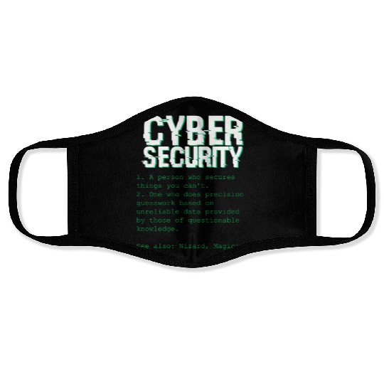 Cybersecurity Expert Programming Definition Face Masks