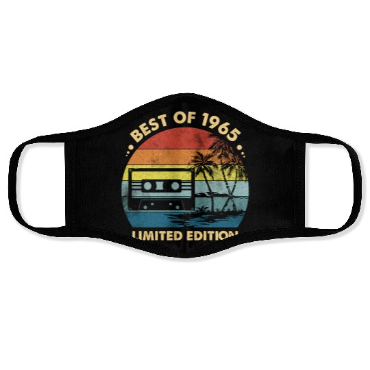 Best Of 1965 58Th 58 Years Old Vintage Face Masks
