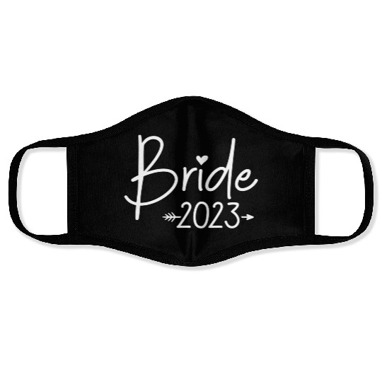 Bride 2023 For Wedding Or Bachelorette Face Masks
