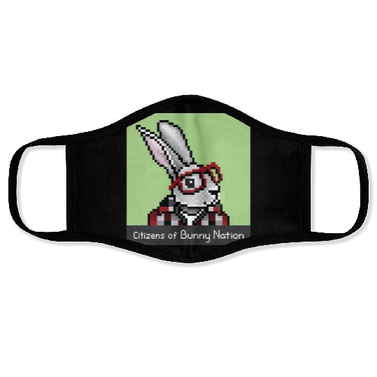 Citizens of Bunny Nation NFT #94 Artwork Face Masks