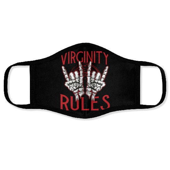 Virginity Rules Nerd Summer Camp Face Masks