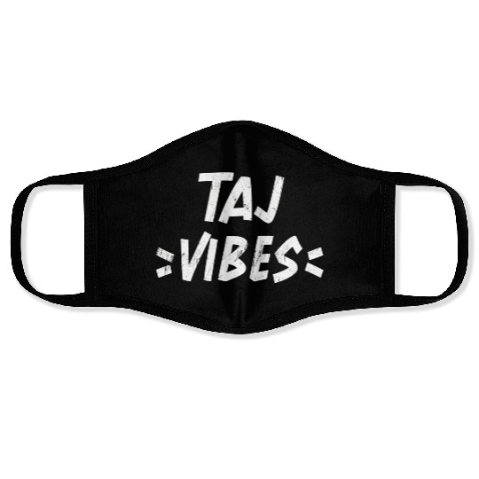 Taj Vibes Squad Family Reunion First Last Name Face Masks
