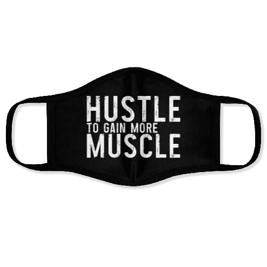 Hustle To Gain More Muscle 3 Face Masks