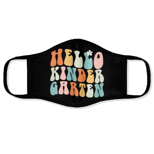 Hello Kindergarten Teacher Team Back To School Face Masks