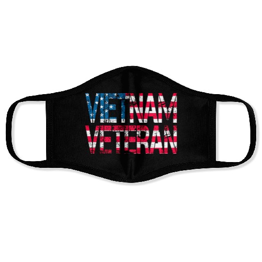 Vietnam Veteran Us Flag Vietnam Vets Face Masks