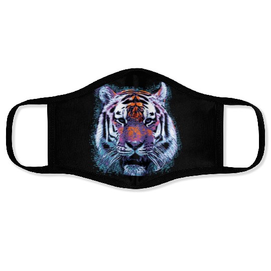Tiger Face Pop Face Masks