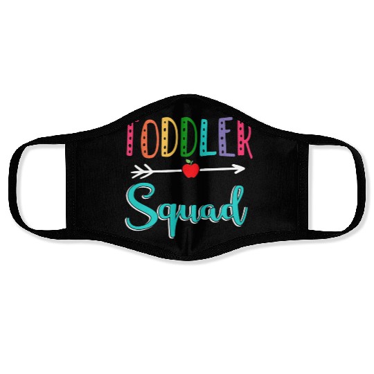 Toddler Squad Teacher Back To School Face Masks
