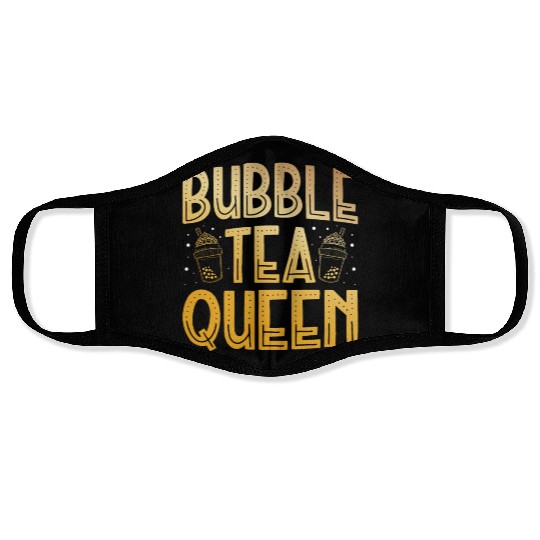 Bubble Tea Queen Boba Tea Drinker Korean Drink Face Masks