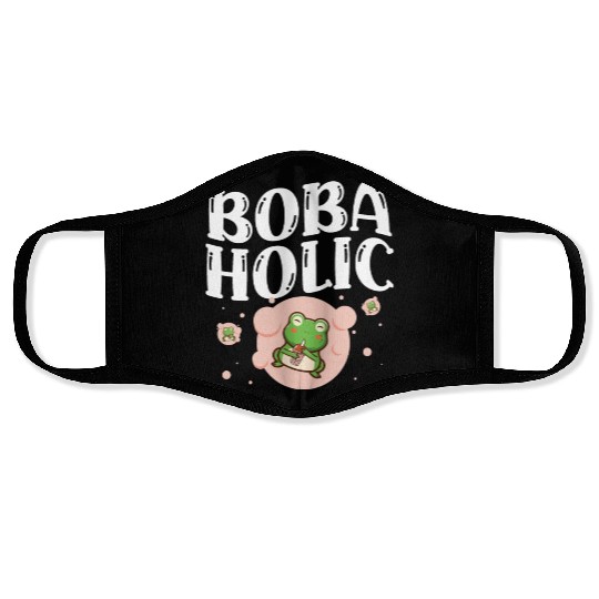 Bobaholic Bubble Tea Lover Boba Tea Drinker Korean Face Masks