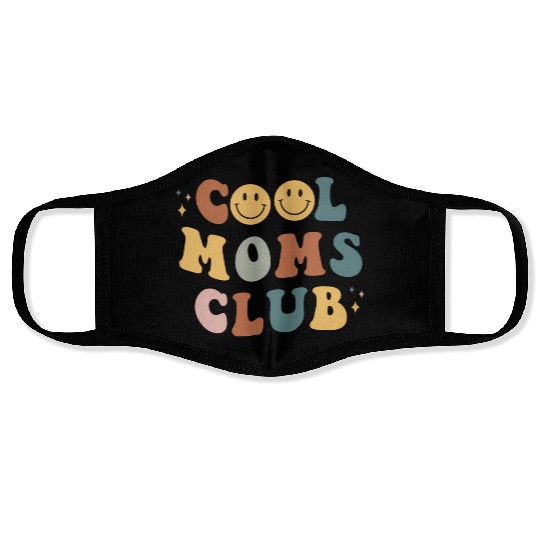 Moms Club On Back Print Face Masks