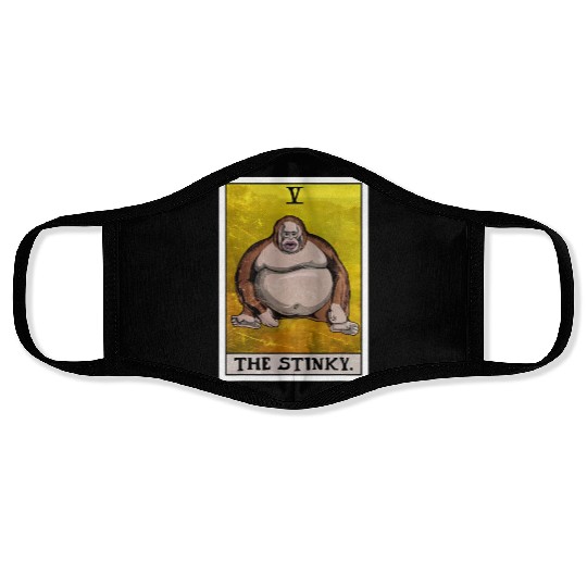 Th Stinky Tarot Card Uh Oh Stinky Monkey Face Masks