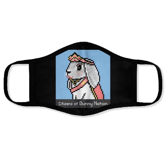 Citizens of Bunny Nation NFT #30 Artwork Face Masks