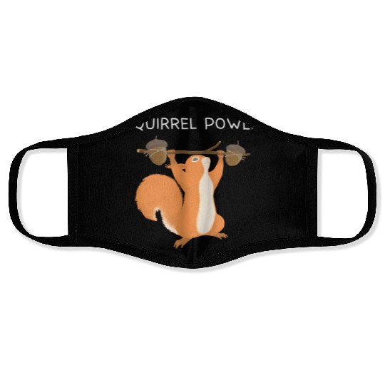 Squirrel Power Face Masks