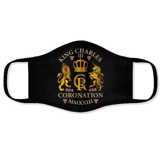 King Charles Iii British Monarch Royal Coronation Face Masks