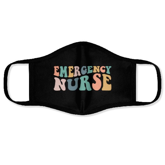 Groovy Er Nurse Emergency Room Nurse School Wo Face Masks
