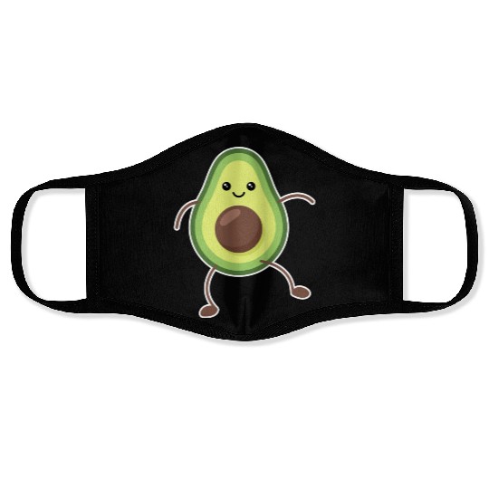 Cute Avocado Lover Gift Face Masks