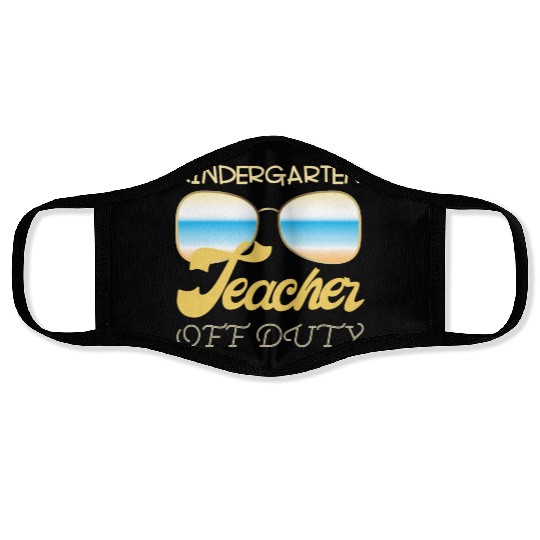 Kindergarten teacher off duty Face Masks