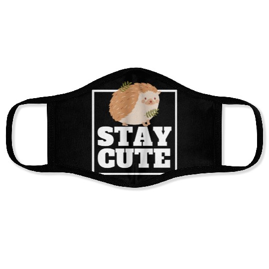 Stay Cute Garden Hedgehog Face Masks