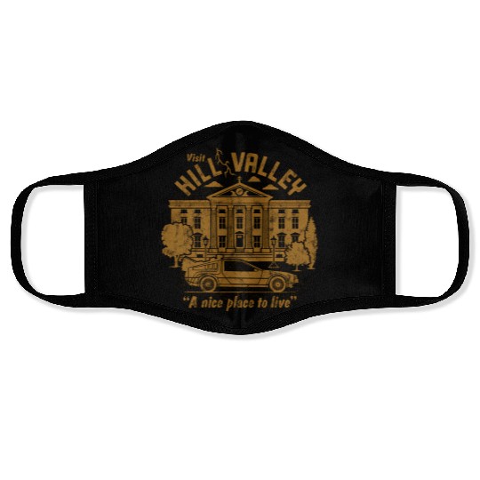 Back To The Future Visit Hill Valley A e Place To Face Masks