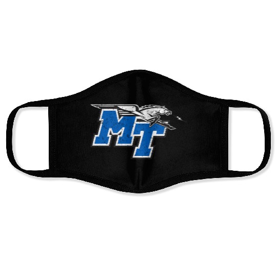 Middle Tennessee State e Raiders Distressed Face Masks