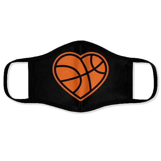 I love Basketball Players Face Masks