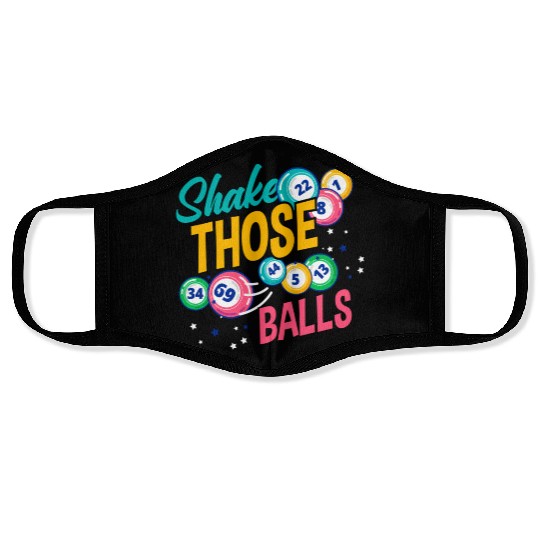 Shake Those Balls Bingo Player Face Masks