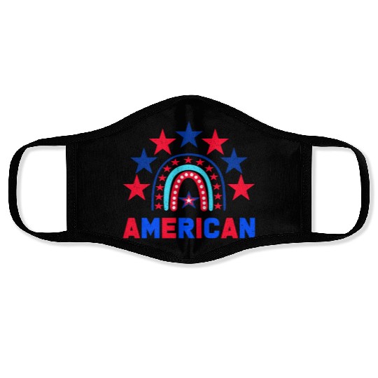 American Independence Day Love America Patriot Face Masks
