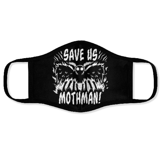 Save Us Mothman Face Masks