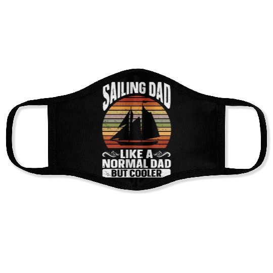 Sailing Gift Sailboat Boating Captain Best Sailor Face Masks