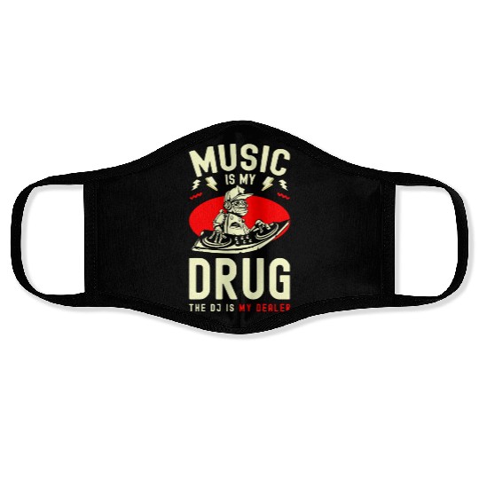 Music Techno Festival Face Masks