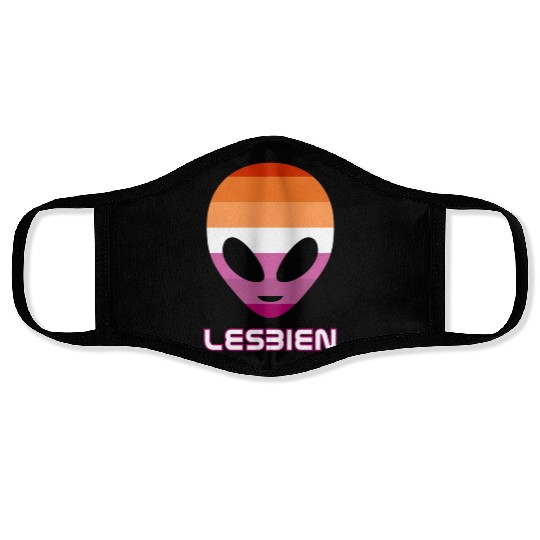 Lesbien aka lesbian alien Face Masks