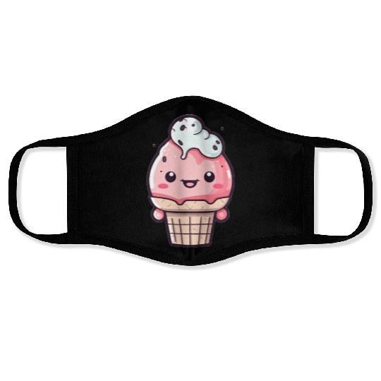 Embrace the Sweetness of our Cute Soft Ice Cream Face Masks