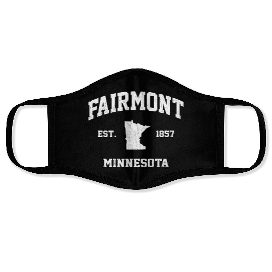 Fairmont Minnesota Mn State Athletic Style Face Masks