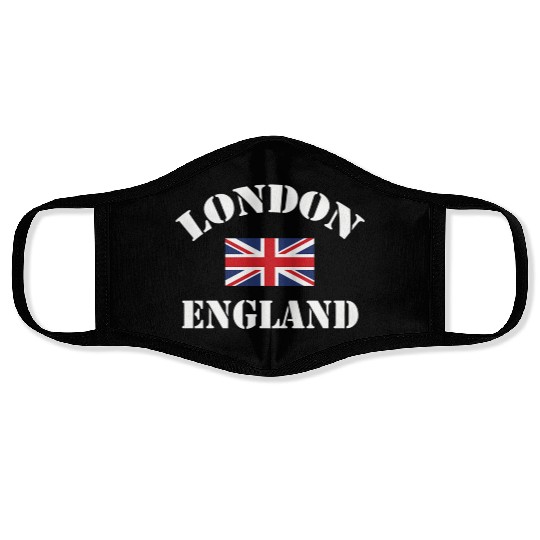 London England Tourist Face Masks