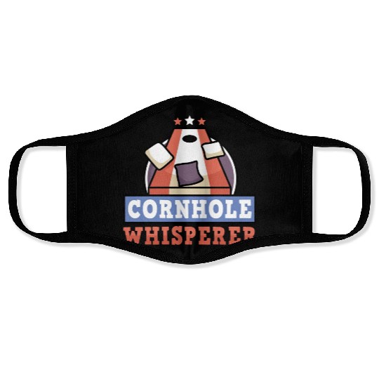 Cornhole Whisperer Bean Bag Lover Face Masks