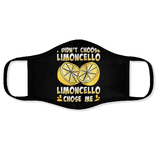 Italian Limoncello Lover Lemon Liquor Drinker Face Masks