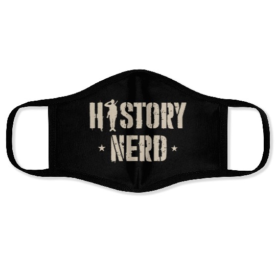 WW2 History Nerd Face Masks