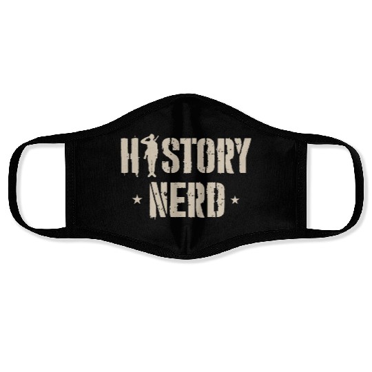 WW2 History Nerd Face Masks