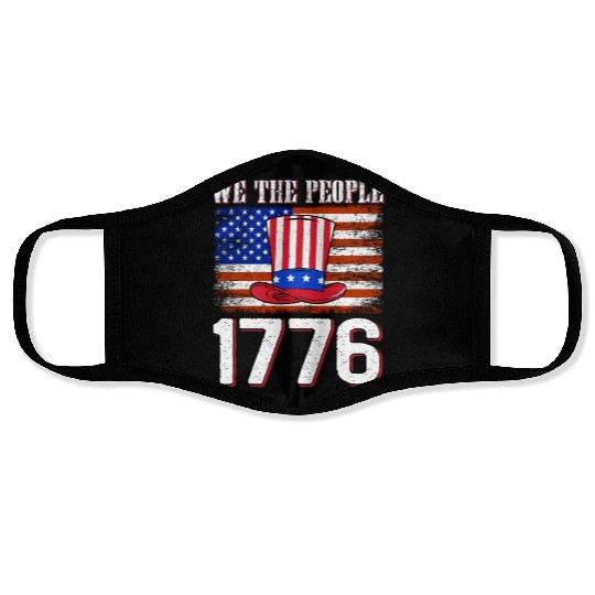 We the People 1776 Independence Day US Patriot Face Masks