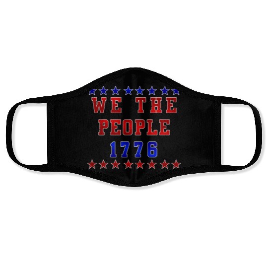 We the people 1776 Independence Day Party USA Face Masks