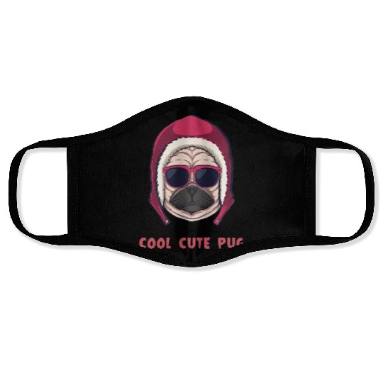 Cool Cute Pug Face Masks