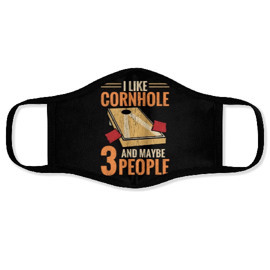 Funny Corn Hole Face Masks