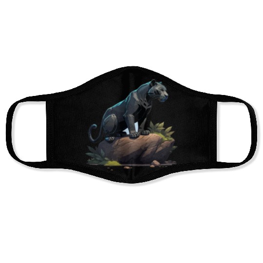 black panther Face Masks