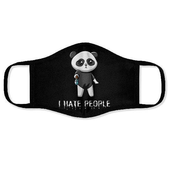 I Hate People Sarcastik Sayings From Panda Face Masks