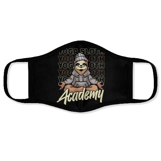 Sloth Academy Sloth Yoga Face Masks