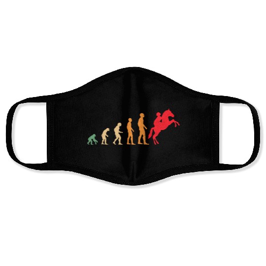 horse racing Face Masks