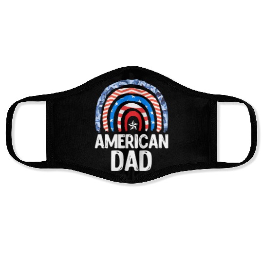 All American Dad Independence Day Party USA Father Face Masks
