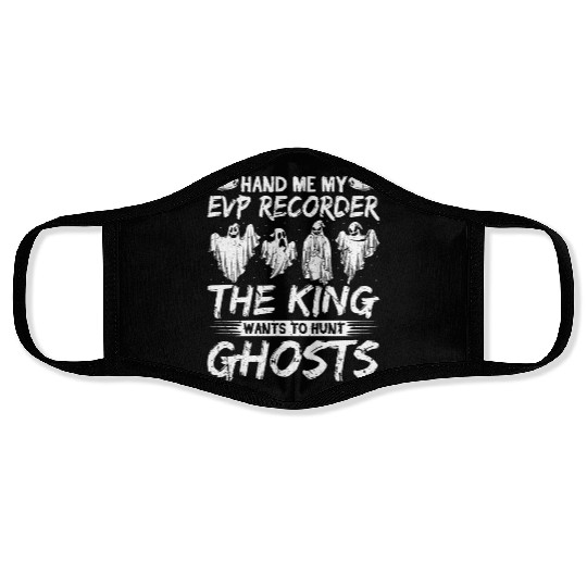Evp Recorder King Ghost Hunting Face Masks